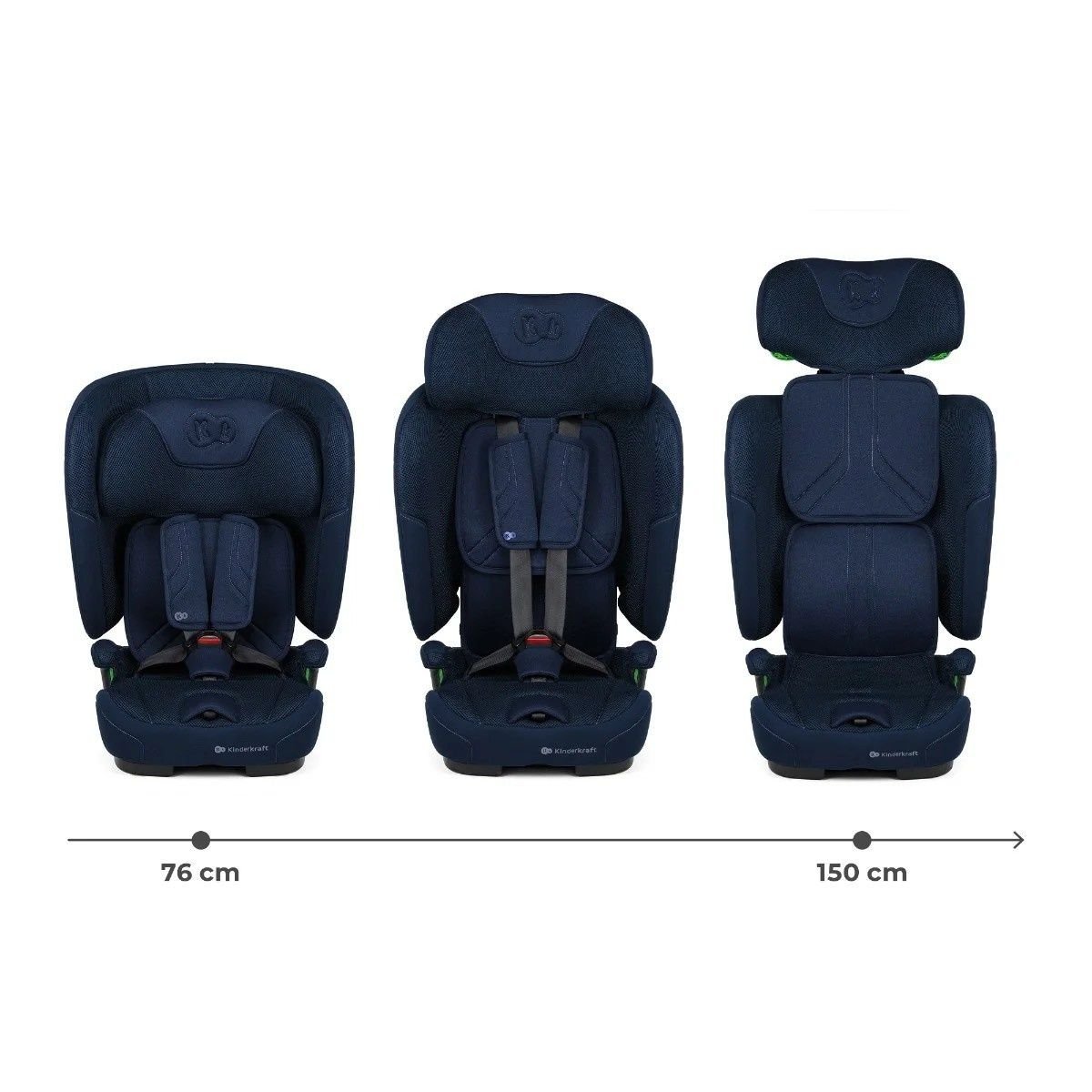 Kinderkraft Car Seat  FIX2GO i-Size 76-150cm NAVY