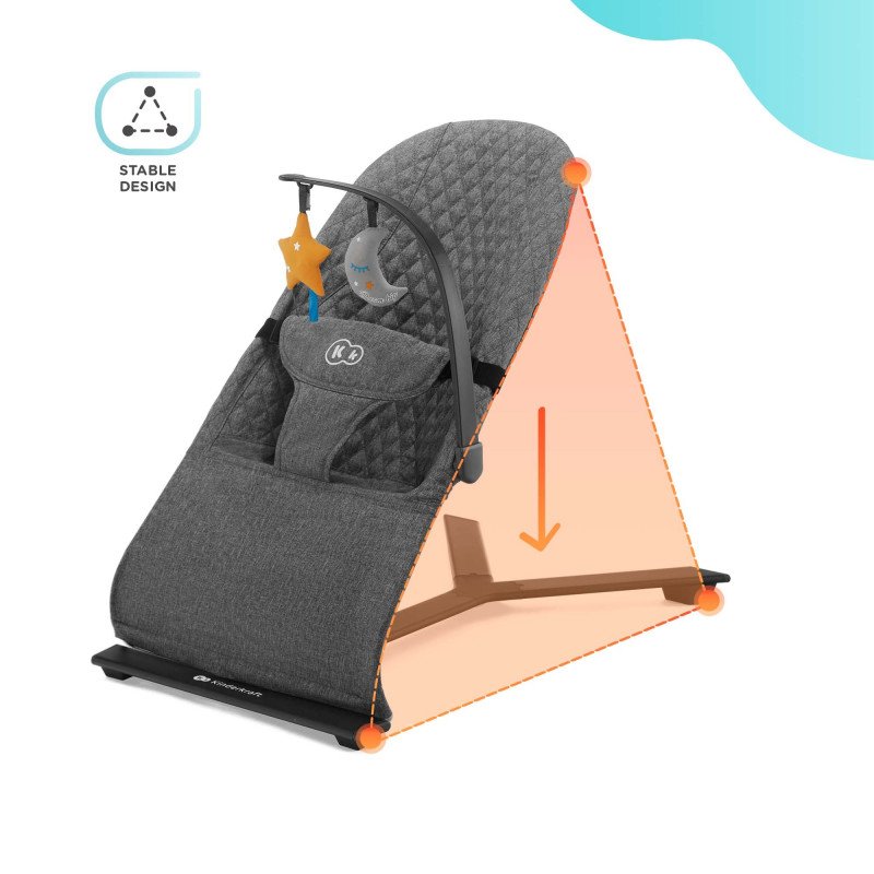 Kinderkraft MIMI bouncer grey