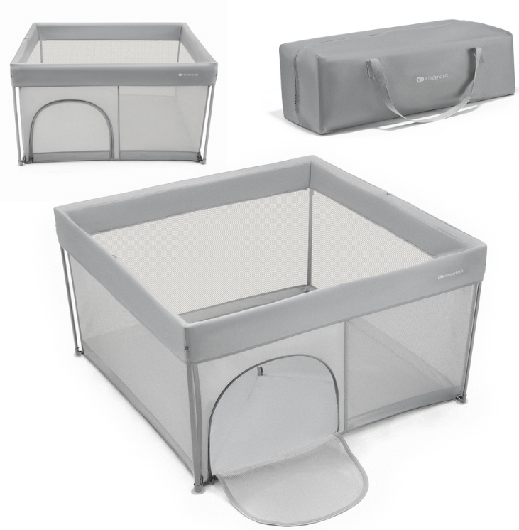 Kinderkraft playpen ZIKI grey