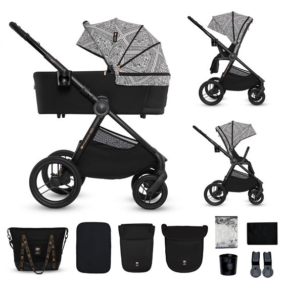 Kinderkraft Multifunctional Baby Stroller 2IN1 NEA 2 BIZUU LUNAR BLACK