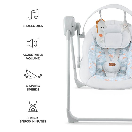 Kinderkraft bouncer SWINGEE grey