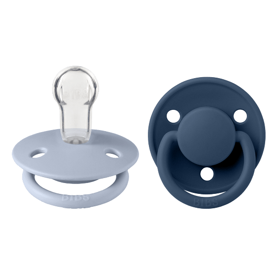 ΠΙΠΙΛΕΣ BIBS DE LUX SILICONE ONESIZE DUSTY BLUE/STEEL BLUE