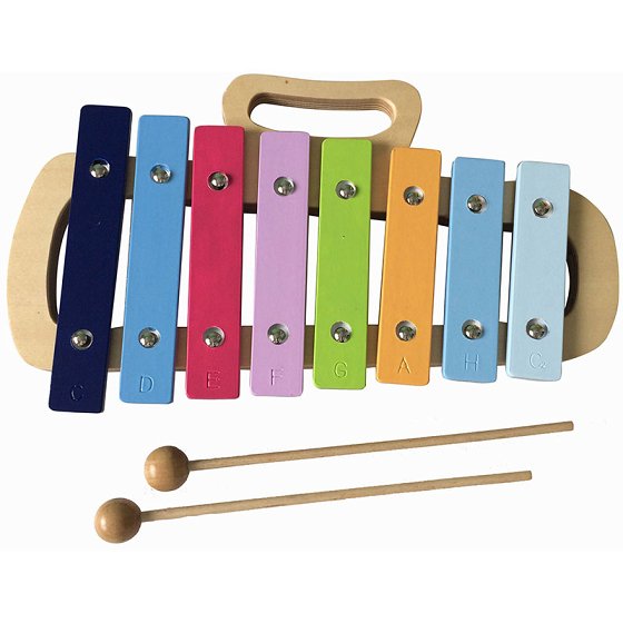 Xylophone in wood and metal