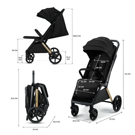 Kinderkraft stroller LOOM INK BLACK