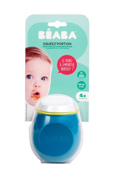 Εκπαιδευτικό Ποτηράκι Beaba BabySqueez' 2 σε 1 Μπλε