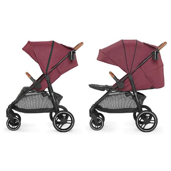 Βρεφικό Καρότσι Kinderkraft Grande Burgundy