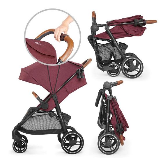 Βρεφικό Καρότσι Kinderkraft Grande Burgundy
