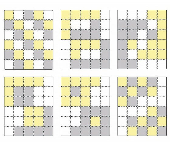Χαλάκι Δραστηριοτήτων Puzzle Luno Yellow