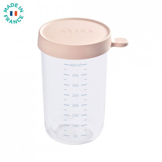 Δοχείο Αποθήκευσης Φαγητού Γυάλινο 400ml Pink