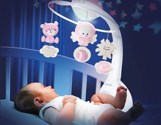 3 IN 1 PROJECTOR MUSICAL MOBILE(PINK)