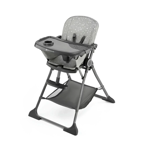 Kinderkraft feeding chair FOLDEE GREY