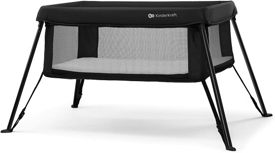 Kinderkraft travel cot CAMI BLACK