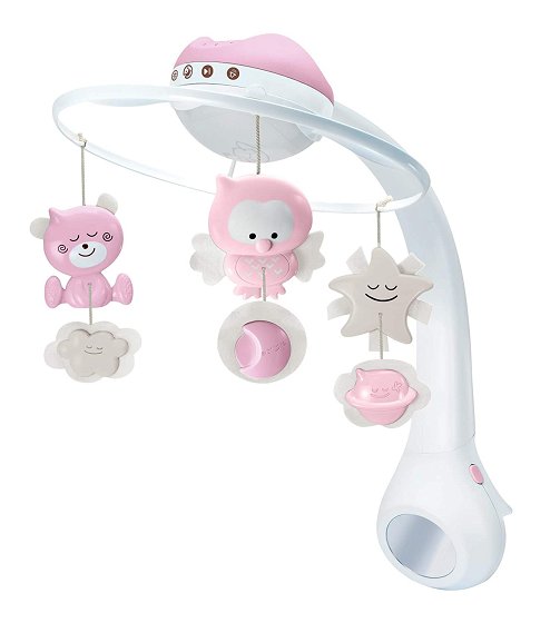 3 IN 1 PROJECTOR MUSICAL MOBILE(PINK)