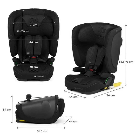 Kinderkraft Car Seat  FIX2GO i-Size 76-150cm BLACK