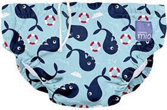 BAMBINO MIO REUSABLE SWIM NAPPY WHALE LARGE (1-2 YEARS)