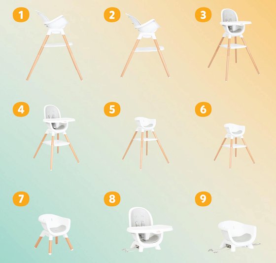 JOIE CHESTNUT HIGHT CHAIR MOCHA